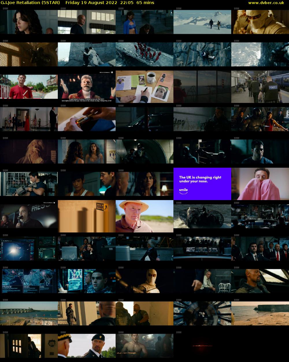 G.I.Joe Retaliation (5STAR) Friday 19 August 2022 22:05 - 23:10