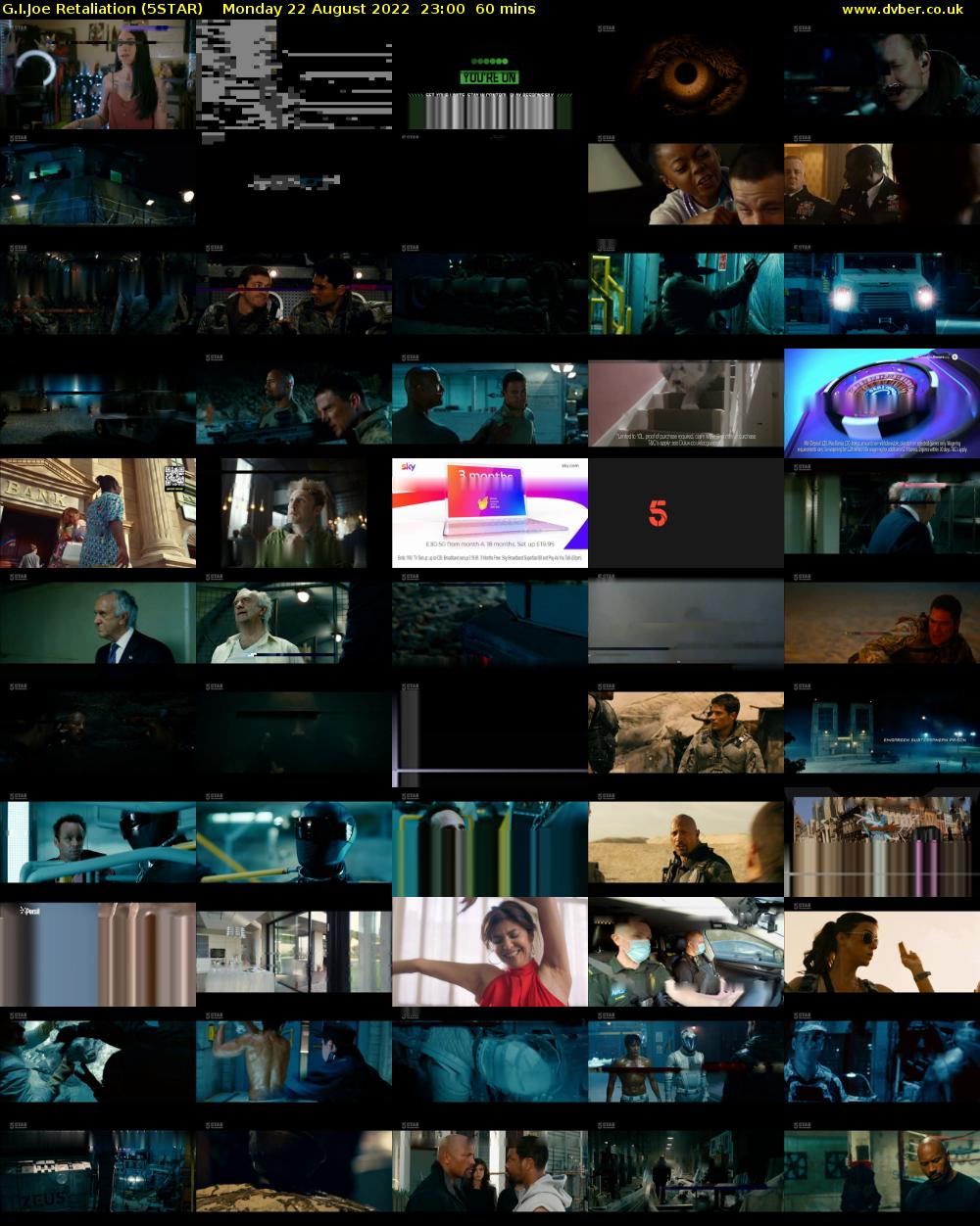 G.I.Joe Retaliation (5STAR) Monday 22 August 2022 23:00 - 00:00