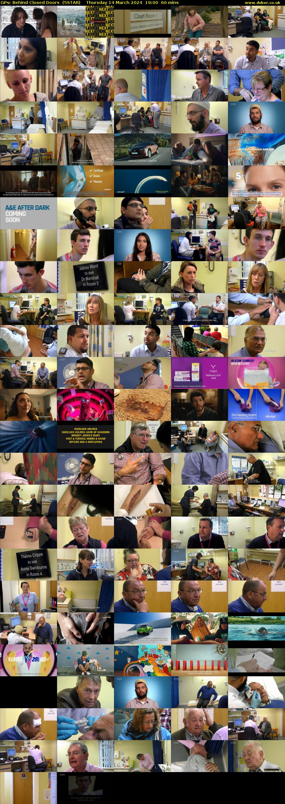 GPs: Behind Closed Doors  (5STAR) Thursday 14 March 2024 19:00 - 20:00