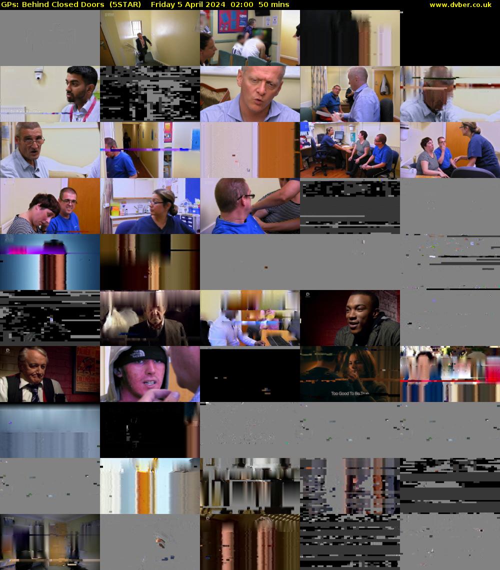 GPs: Behind Closed Doors  (5STAR) Friday 5 April 2024 02:00 - 02:50