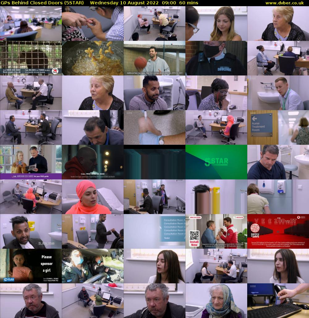 GPs Behind Closed Doors (5STAR) Wednesday 10 August 2022 09:00 - 10:00