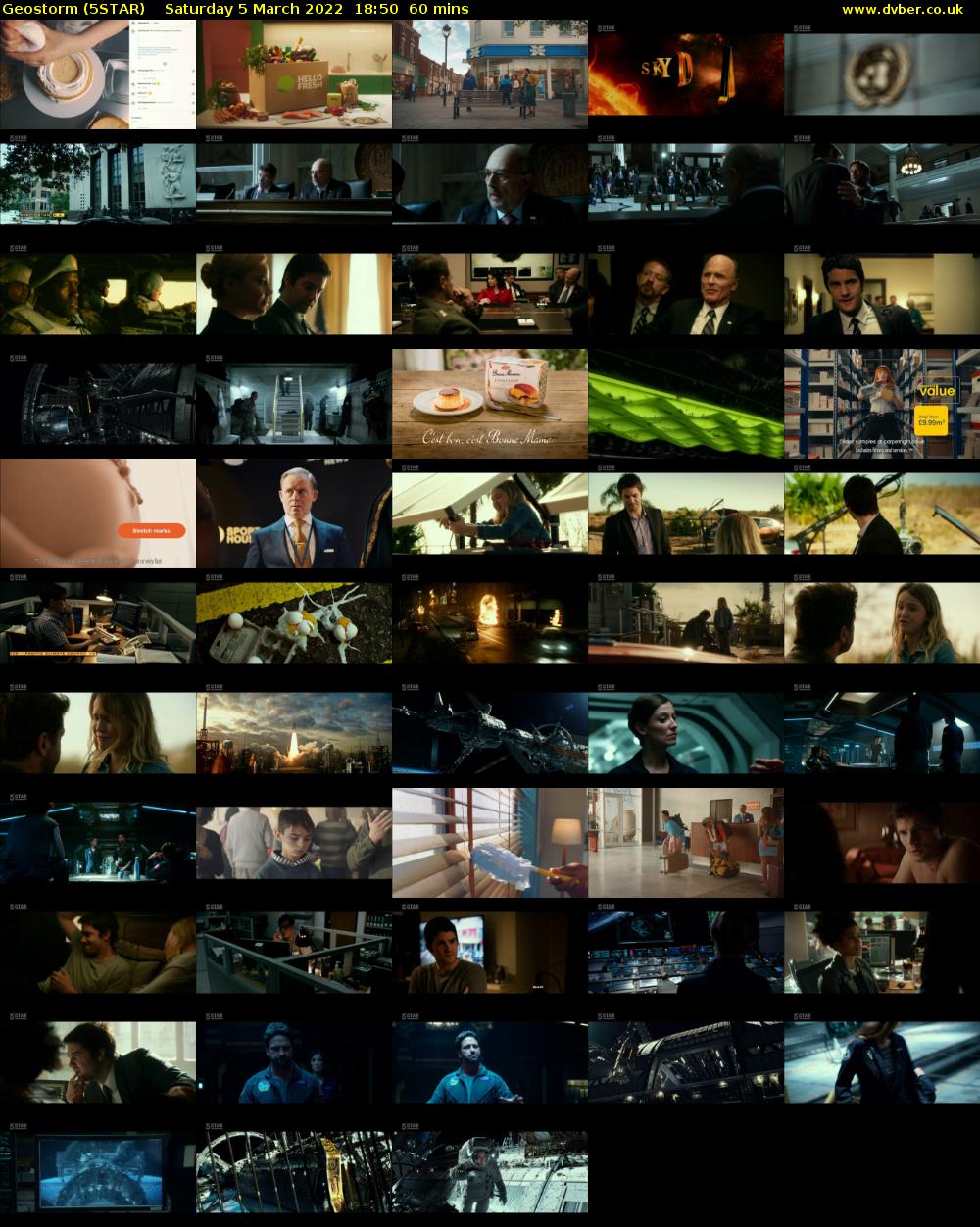 Geostorm (5STAR) Saturday 5 March 2022 18:50 - 19:50