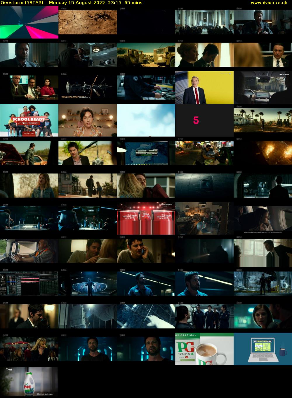 Geostorm (5STAR) Monday 15 August 2022 23:15 - 00:20