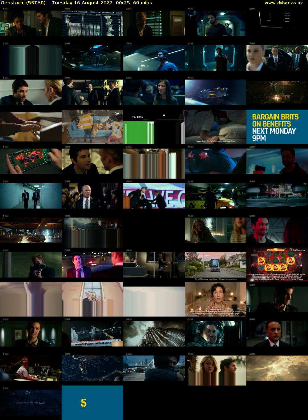 Geostorm (5STAR) Tuesday 16 August 2022 00:25 - 01:25