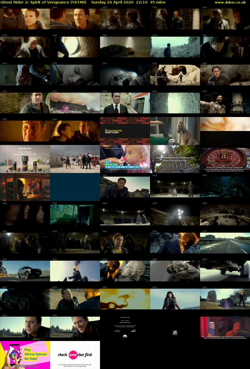 Ghost Rider 2: Spirit of Vengeance (5STAR) Sunday 26 April 2020 22:10 - 22:55