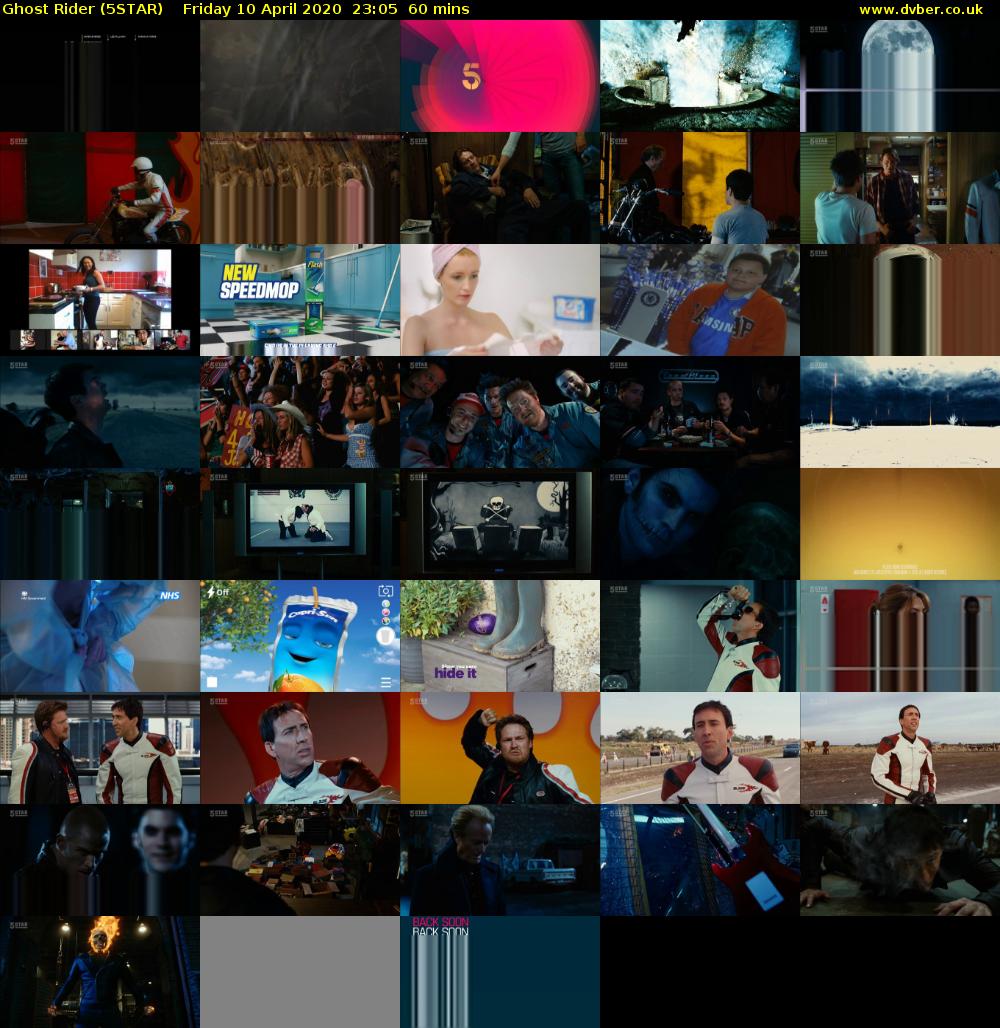 Ghost Rider (5STAR) Friday 10 April 2020 23:05 - 00:05