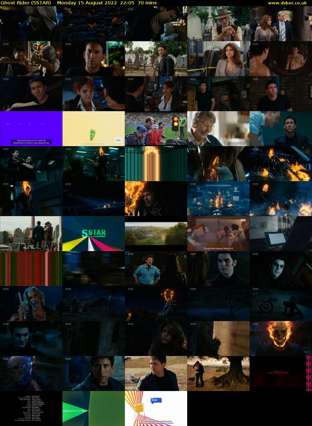 Ghost Rider (5STAR) Monday 15 August 2022 22:05 - 23:15