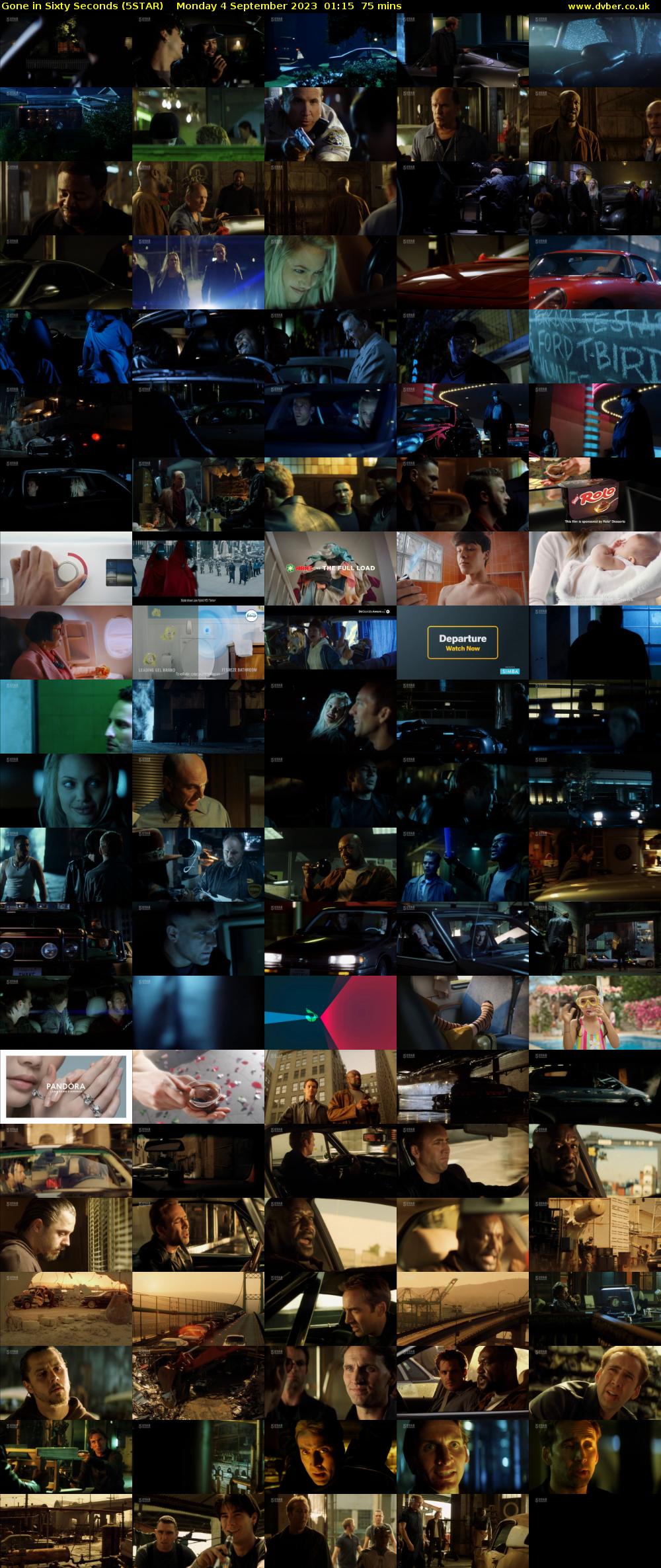 Gone In Sixty Seconds (5STAR) Monday 4 September 2023 01:15 - 02:30