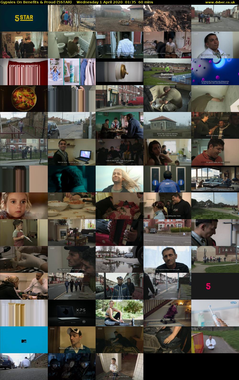 Gypsies On Benefits & Proud (5STAR) Wednesday 1 April 2020 01:35 - 02:35