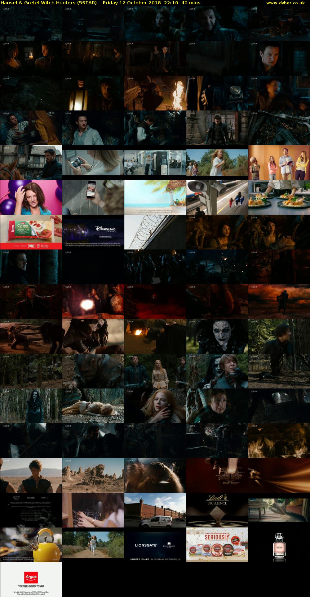 Hansel & Gretel Witch Hunters (5STAR) Friday 12 October 2018 22:10 - 22:50