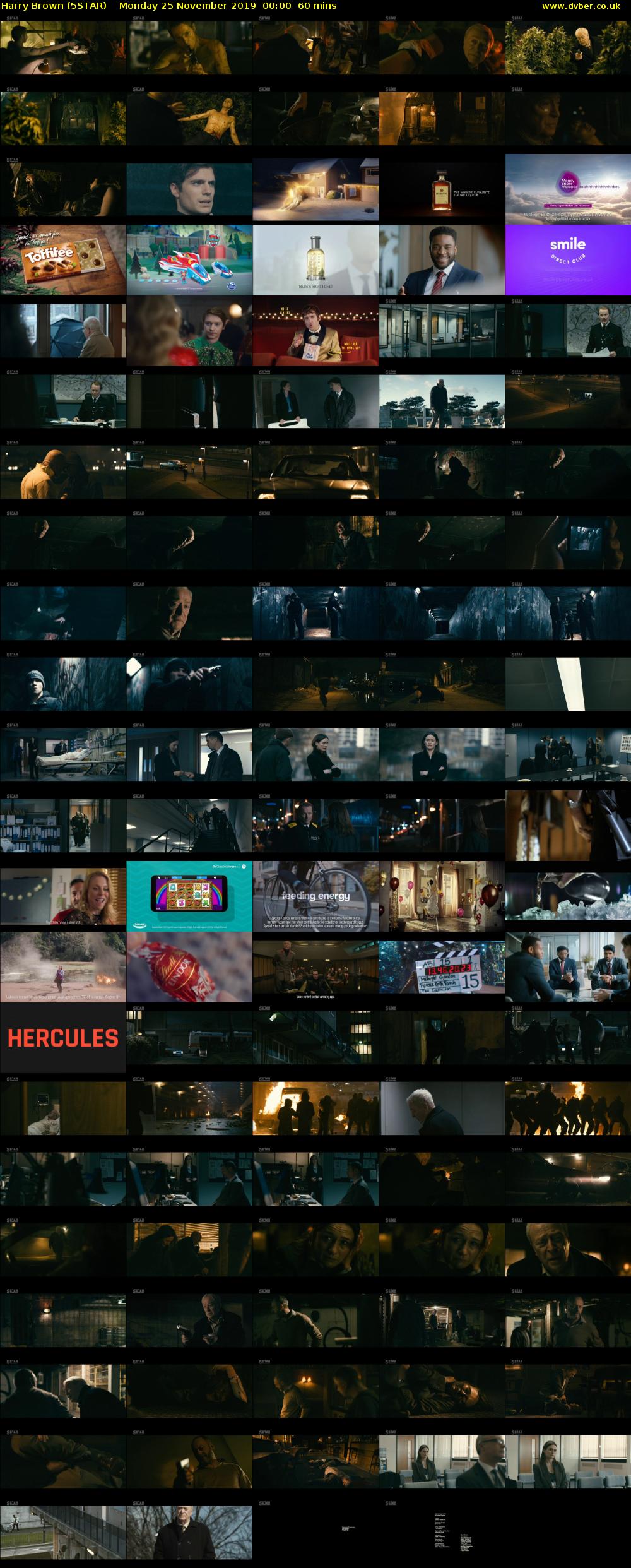 Harry Brown (5STAR) Monday 25 November 2019 00:00 - 01:00