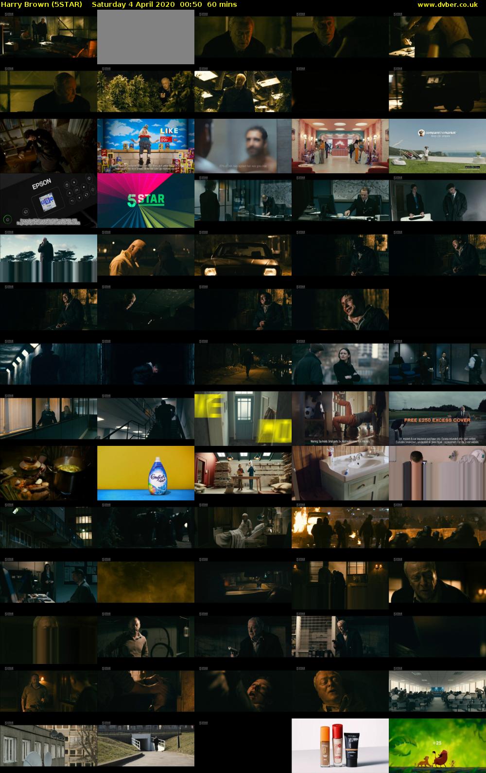 Harry Brown (5STAR) Saturday 4 April 2020 00:50 - 01:50