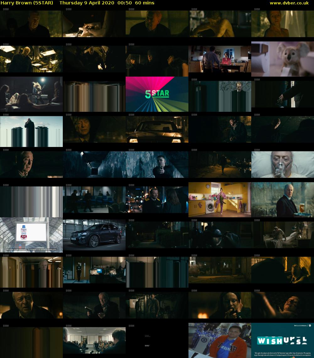 Harry Brown (5STAR) Thursday 9 April 2020 00:50 - 01:50