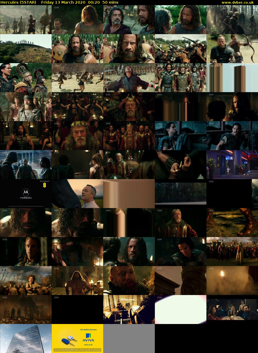 Hercules (5STAR) Friday 13 March 2020 00:20 - 01:10