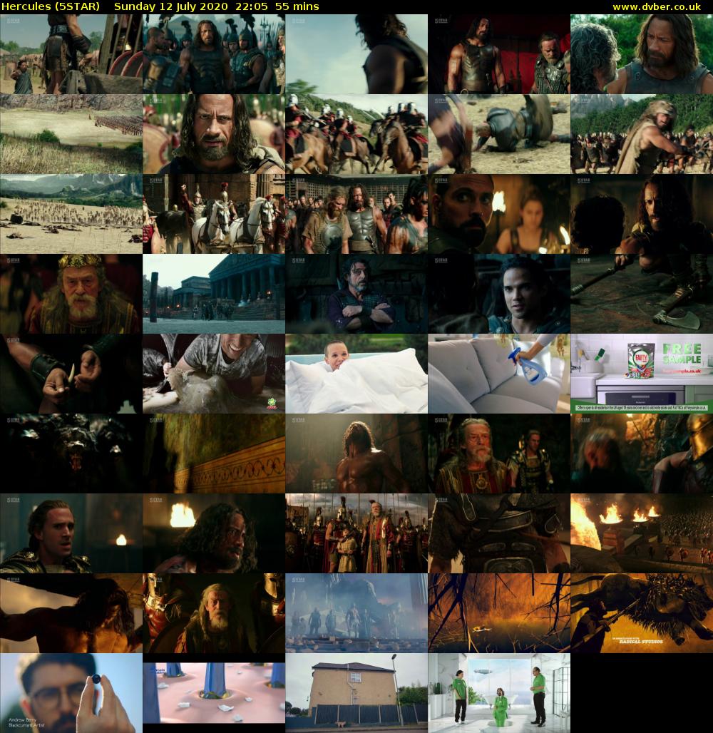 Hercules (5STAR) Sunday 12 July 2020 22:05 - 23:00
