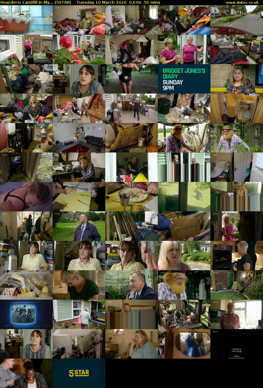 Hoarders: Landfill In My... (5STAR) Tuesday 10 March 2020 03:00 - 03:50