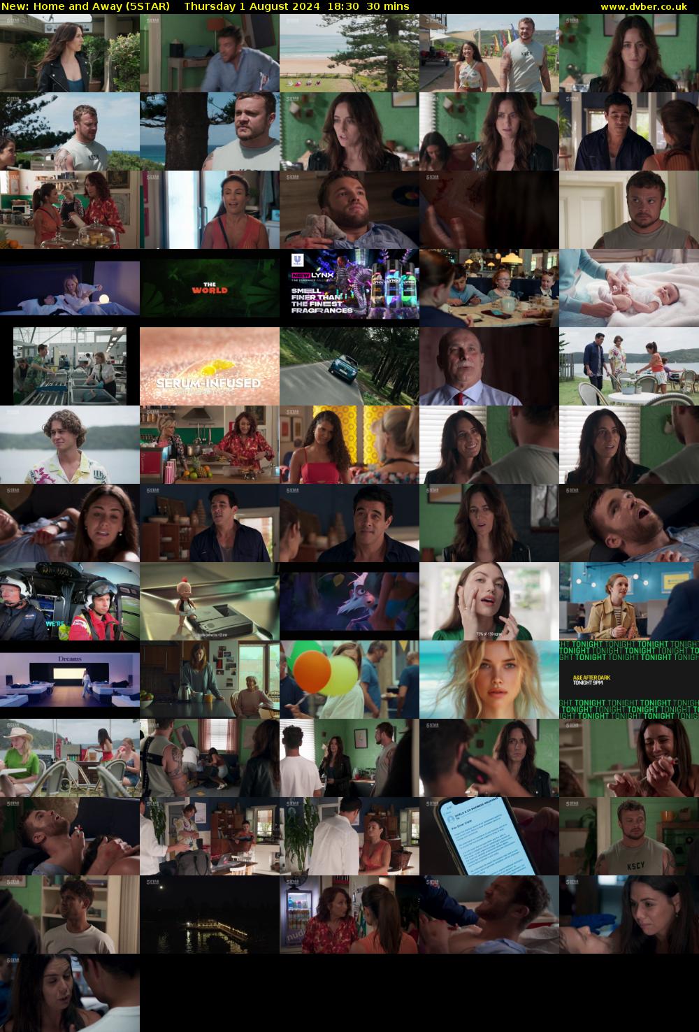 Home and Away (5STAR) Thursday 1 August 2024 18:30 - 19:00
