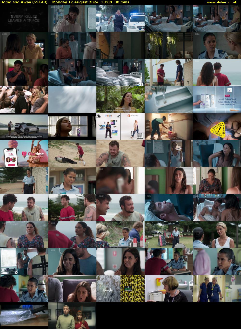 Home and Away (5STAR) Monday 12 August 2024 18:00 - 18:30