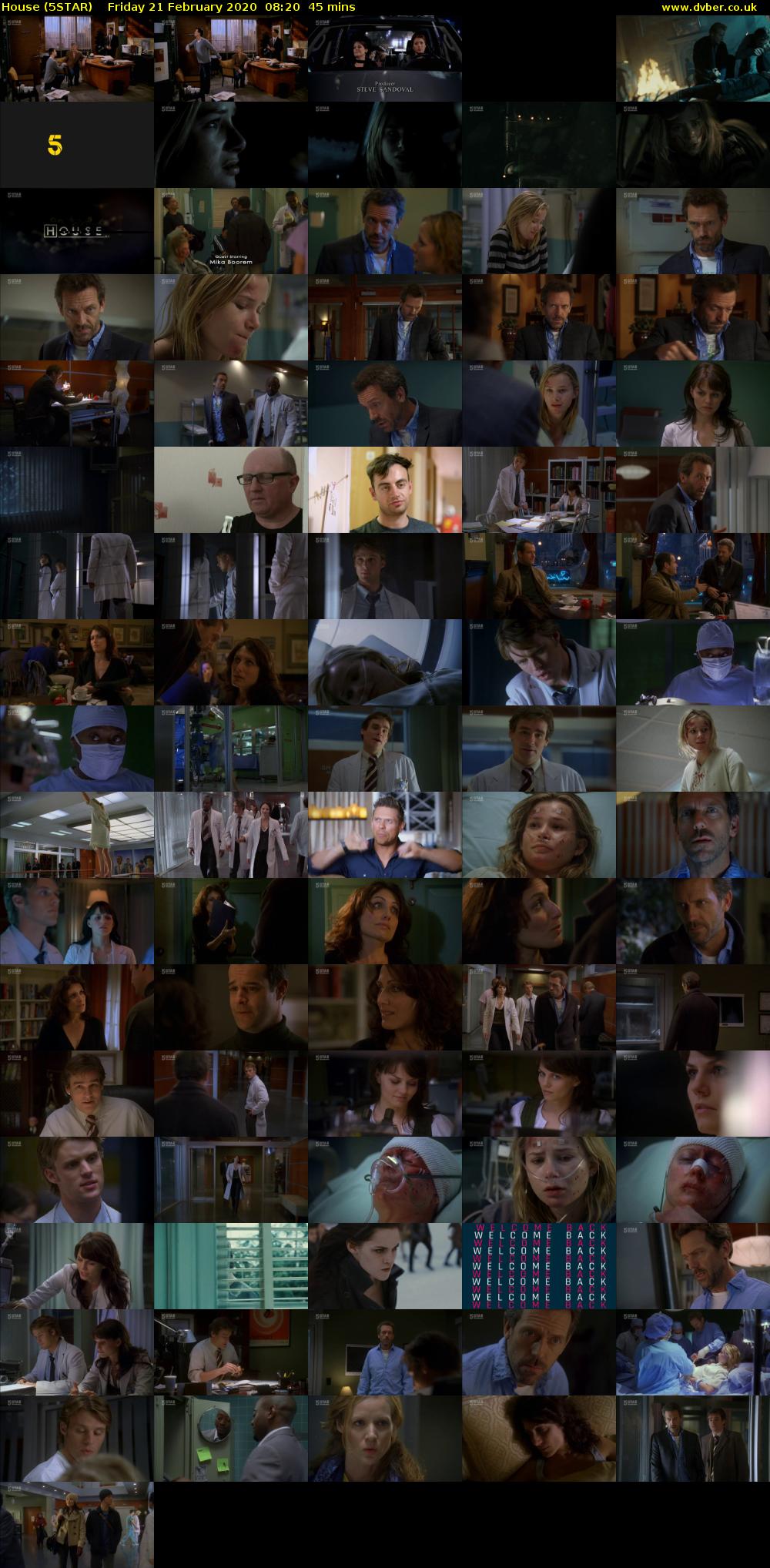 House (5STAR) Friday 21 February 2020 08:20 - 09:05