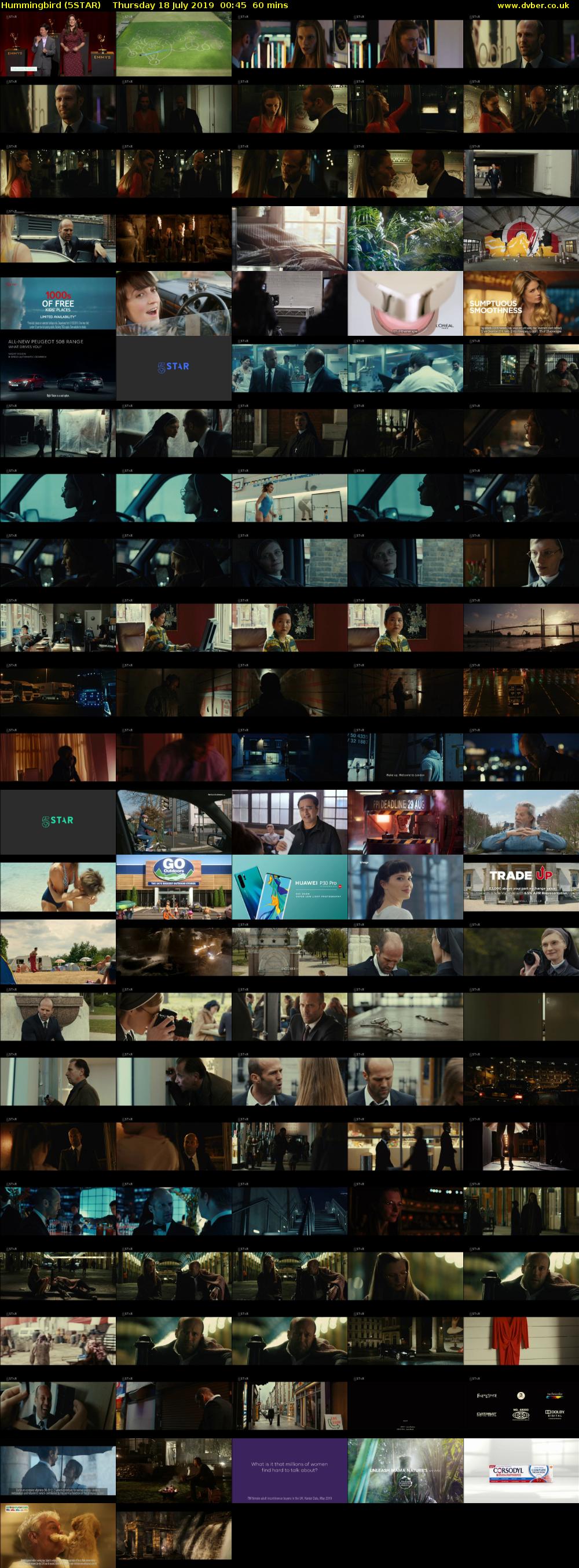 Hummingbird (5STAR) Thursday 18 July 2019 00:45 - 01:45