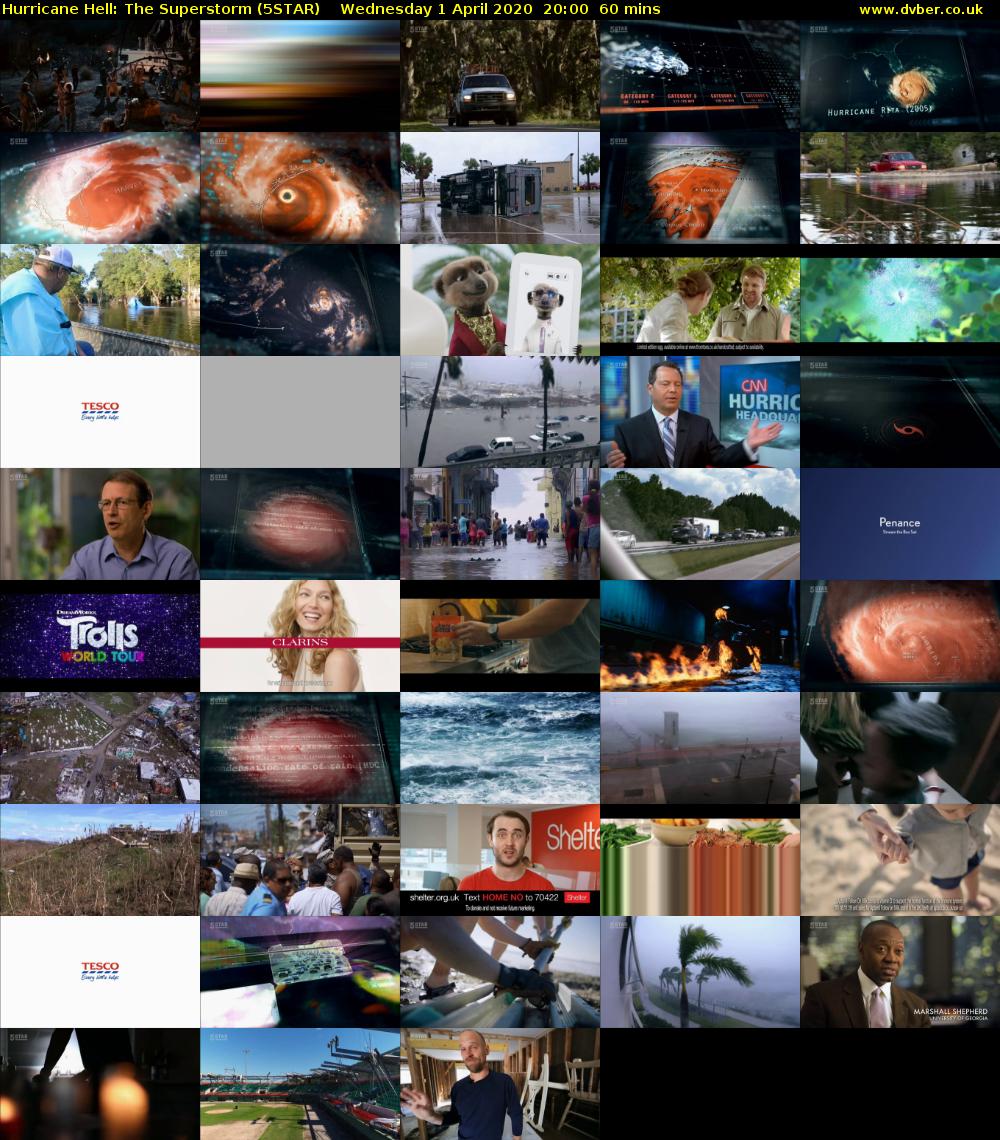 Hurricane Hell: The Superstorm (5STAR) Wednesday 1 April 2020 20:00 - 21:00