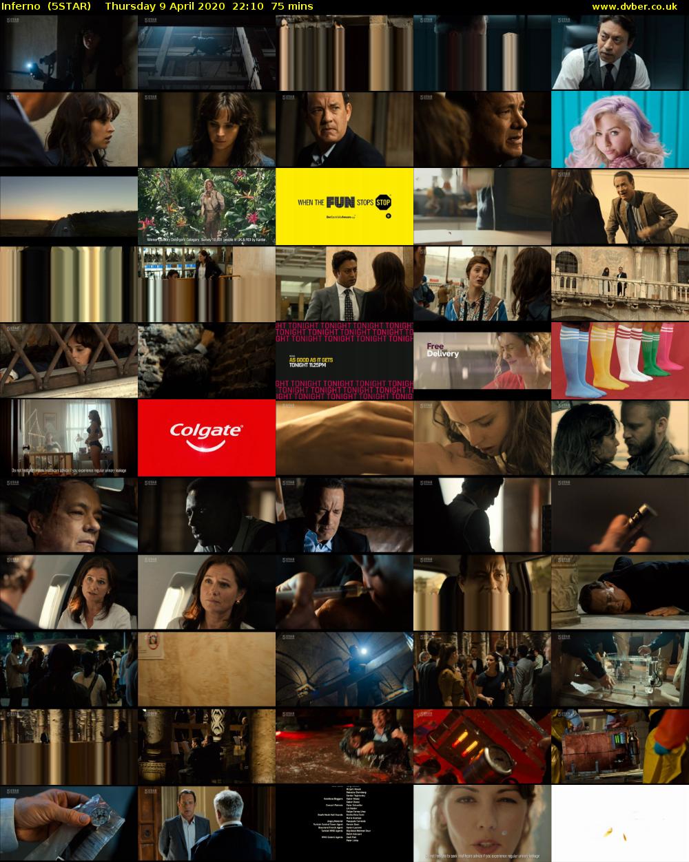 Inferno  (5STAR) Thursday 9 April 2020 22:10 - 23:25