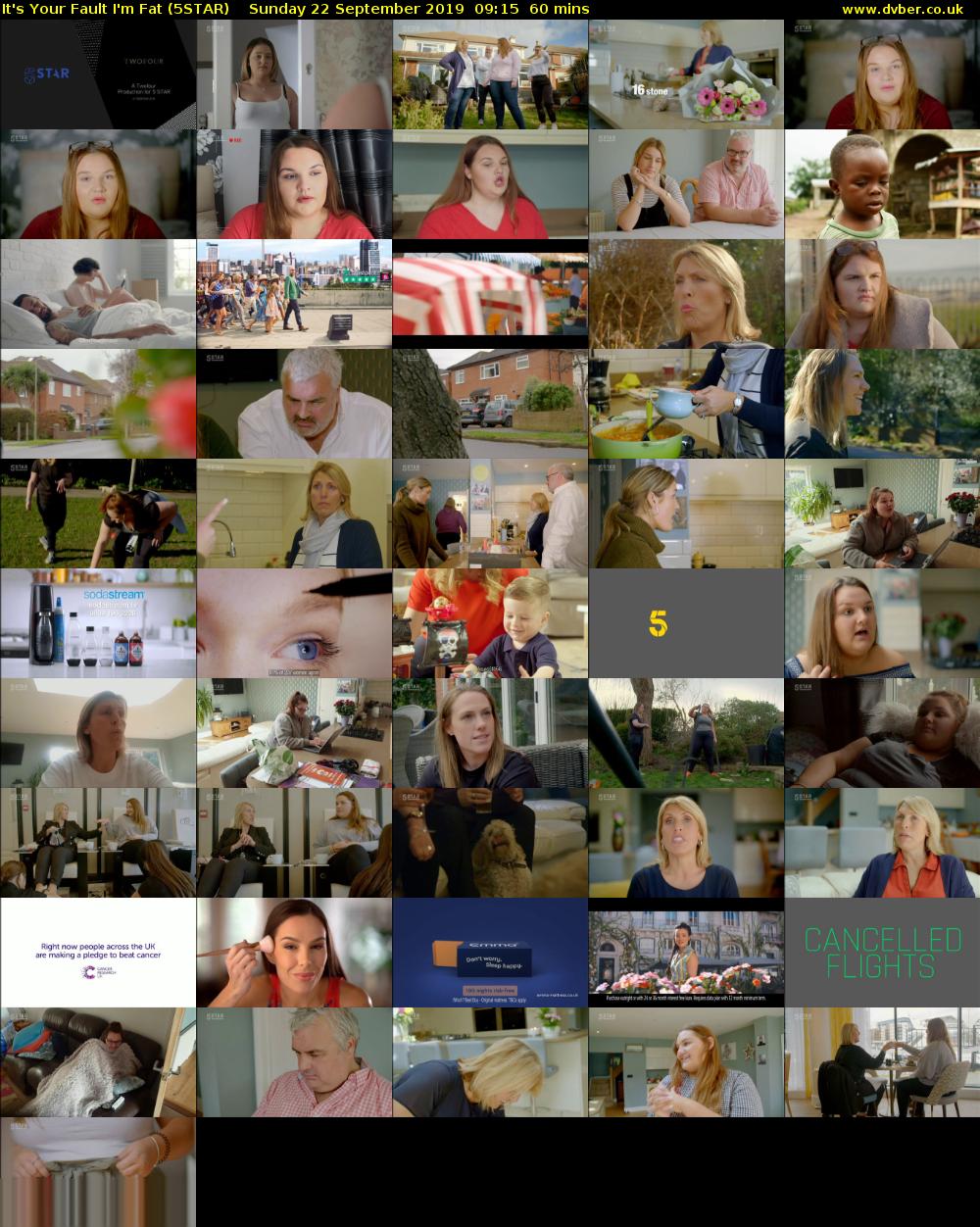 It's Your Fault I'm Fat (5STAR) Sunday 22 September 2019 09:15 - 10:15