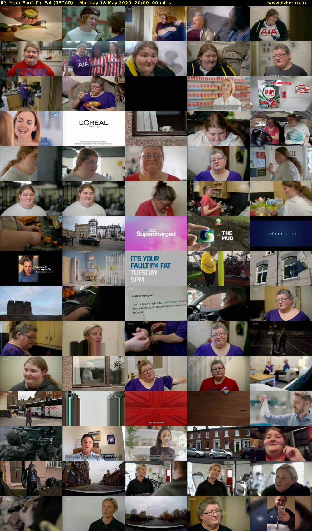 It's Your Fault I'm Fat (5STAR) Monday 18 May 2020 20:00 - 21:00
