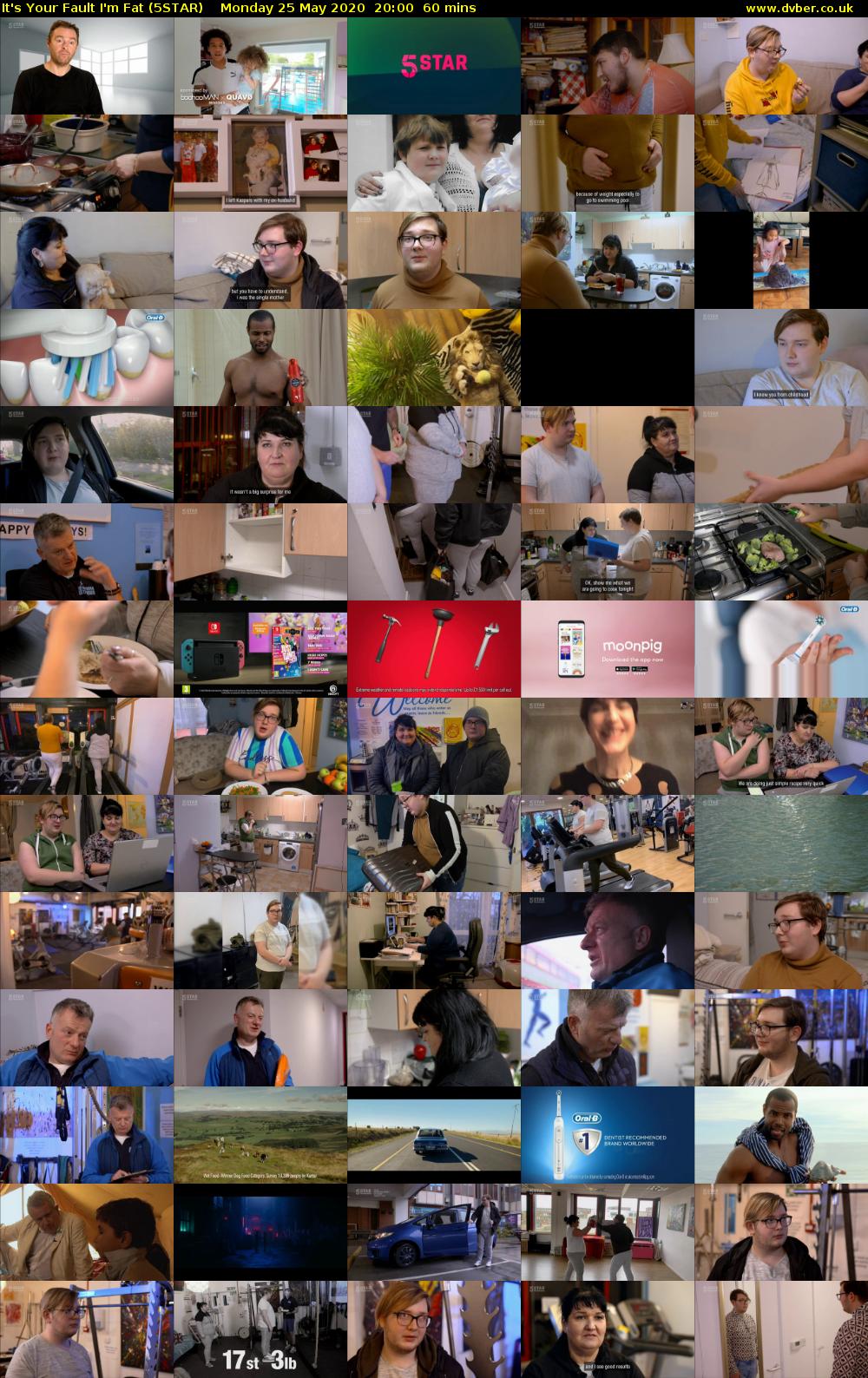 It's Your Fault I'm Fat (5STAR) Monday 25 May 2020 20:00 - 21:00