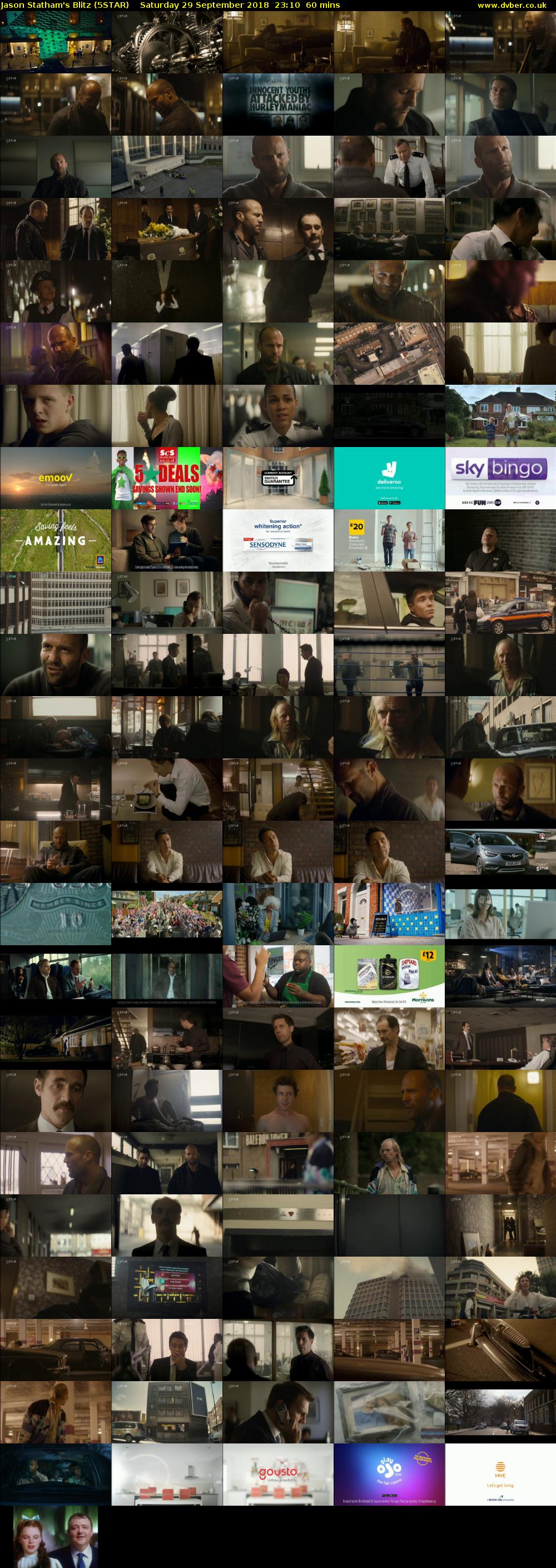 Jason Statham's Blitz (5STAR) Saturday 29 September 2018 23:10 - 00:10
