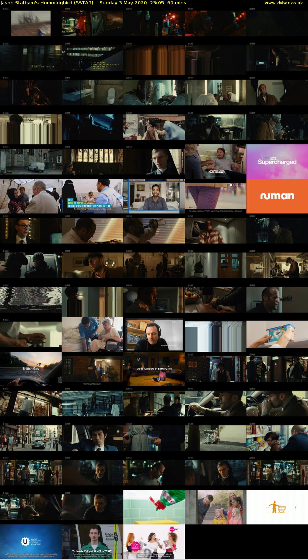 Jason Statham's Hummingbird (5STAR) Sunday 3 May 2020 23:05 - 00:05