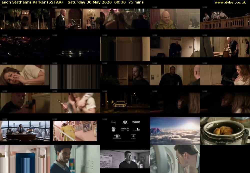Jason Statham's Parker (5STAR) Saturday 30 May 2020 00:30 - 01:45