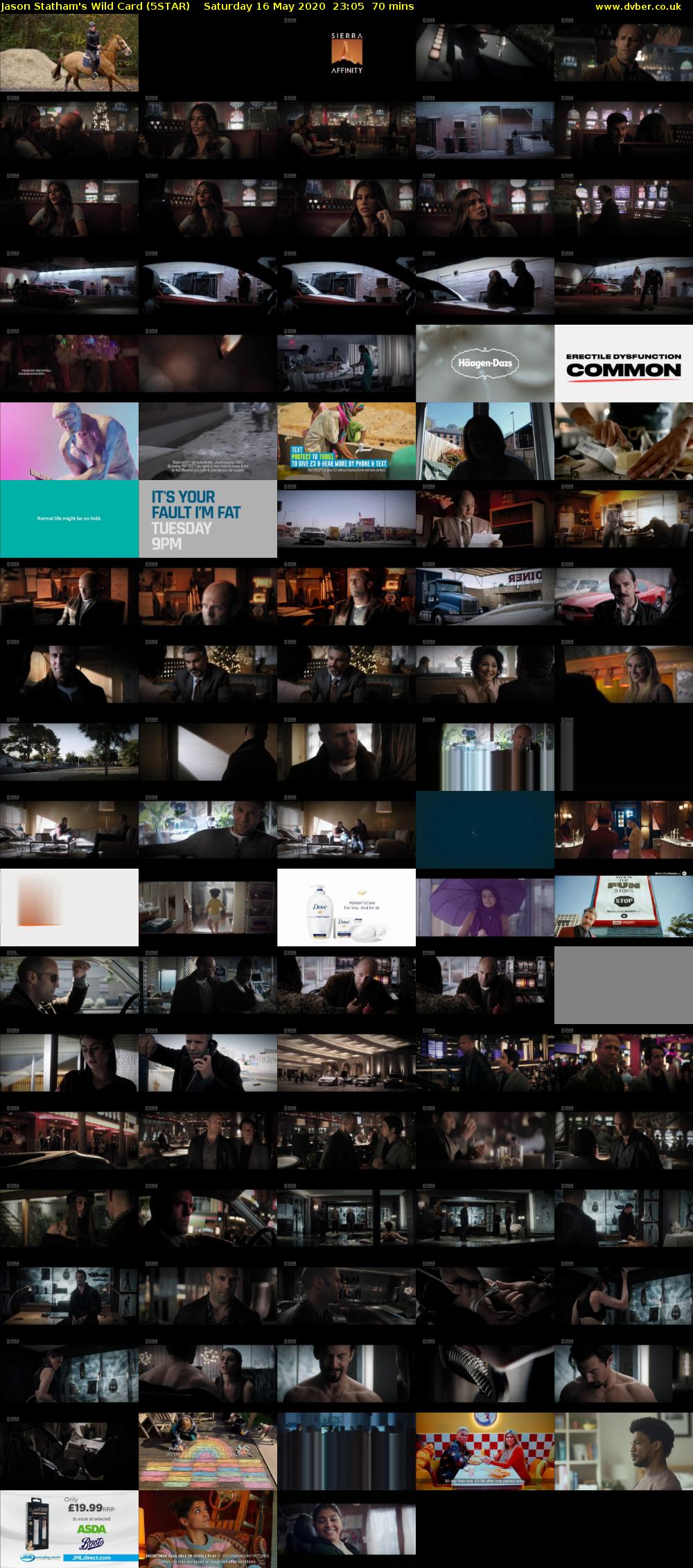 Jason Statham's Wild Card (5STAR) Saturday 16 May 2020 23:05 - 00:15