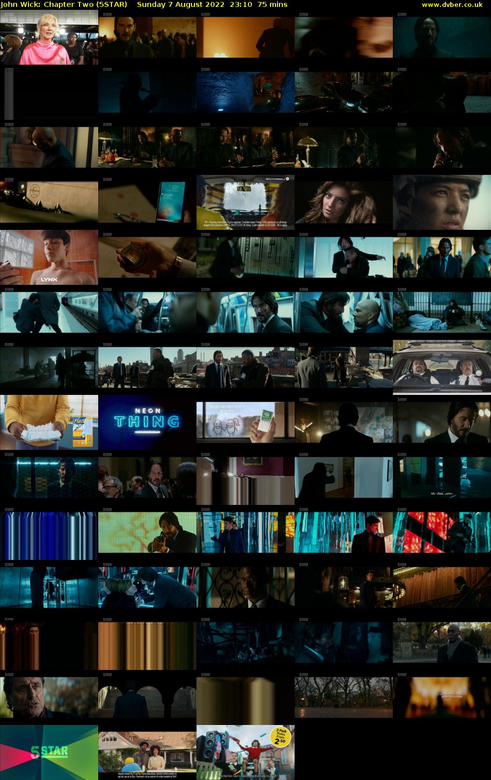 John Wick: Chapter Two (5STAR) Sunday 7 August 2022 23:10 - 00:25