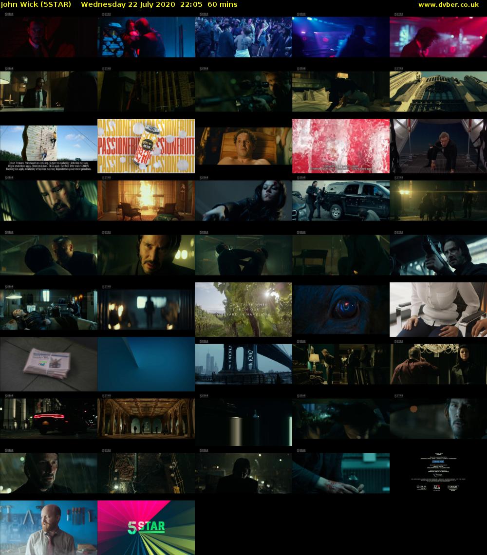 John Wick (5STAR) Wednesday 22 July 2020 22:05 - 23:05