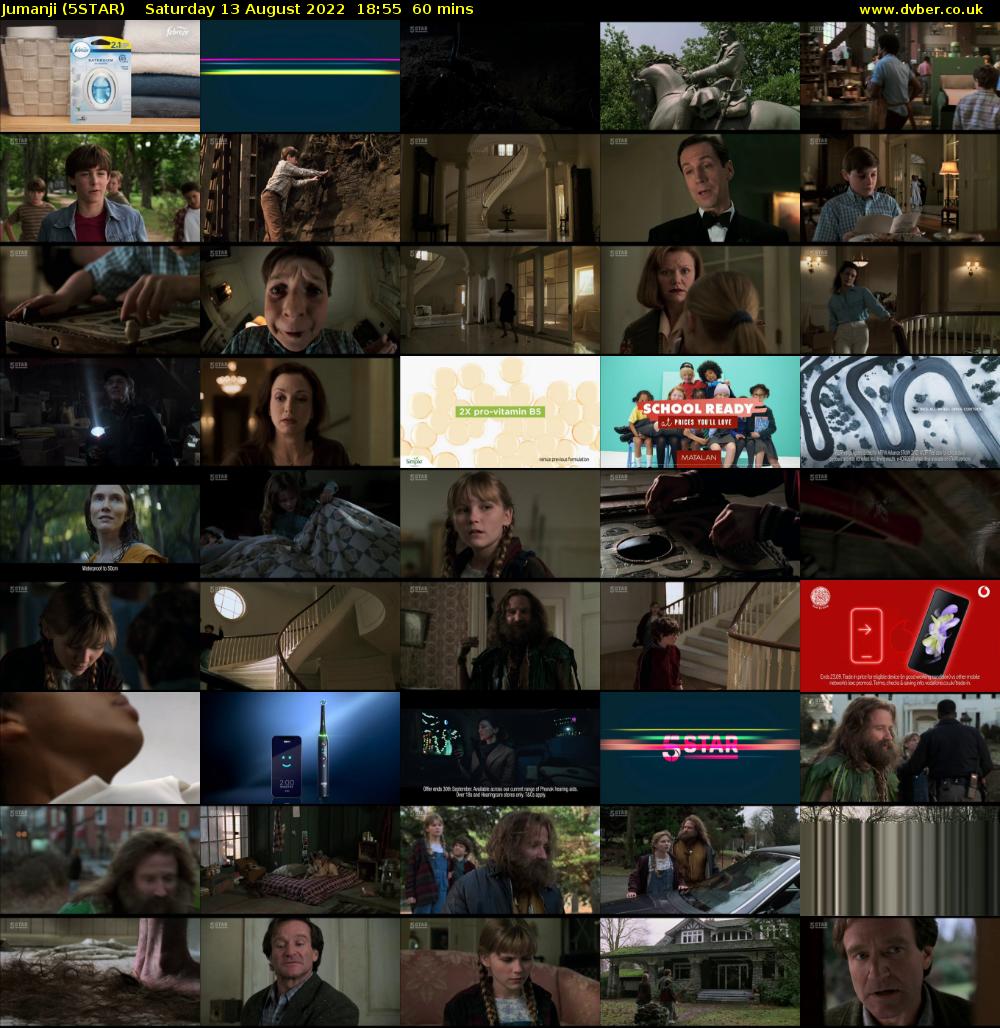 Jumanji (5STAR) Saturday 13 August 2022 18:55 - 19:55