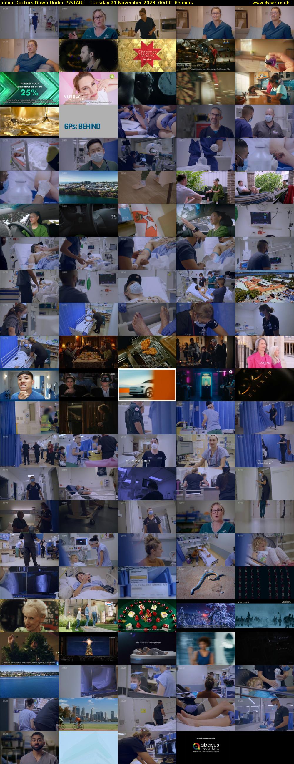 Junior Doctors Down Under (5STAR) Tuesday 21 November 2023 00:00 - 01:05