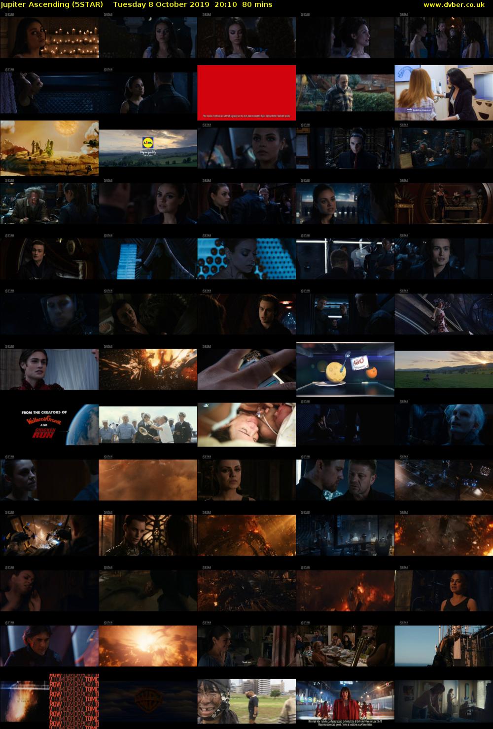 Jupiter Ascending (5STAR) Tuesday 8 October 2019 20:10 - 21:30