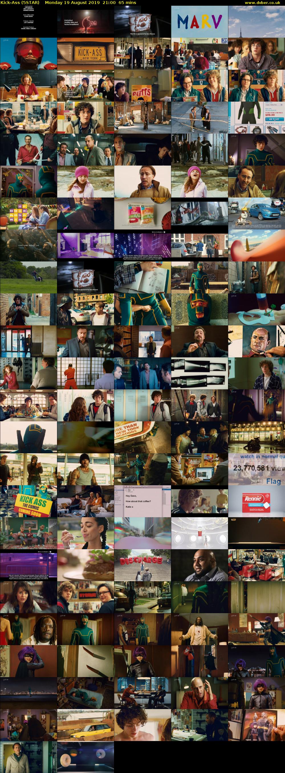 Kick-Ass (5STAR) Monday 19 August 2019 21:00 - 22:05