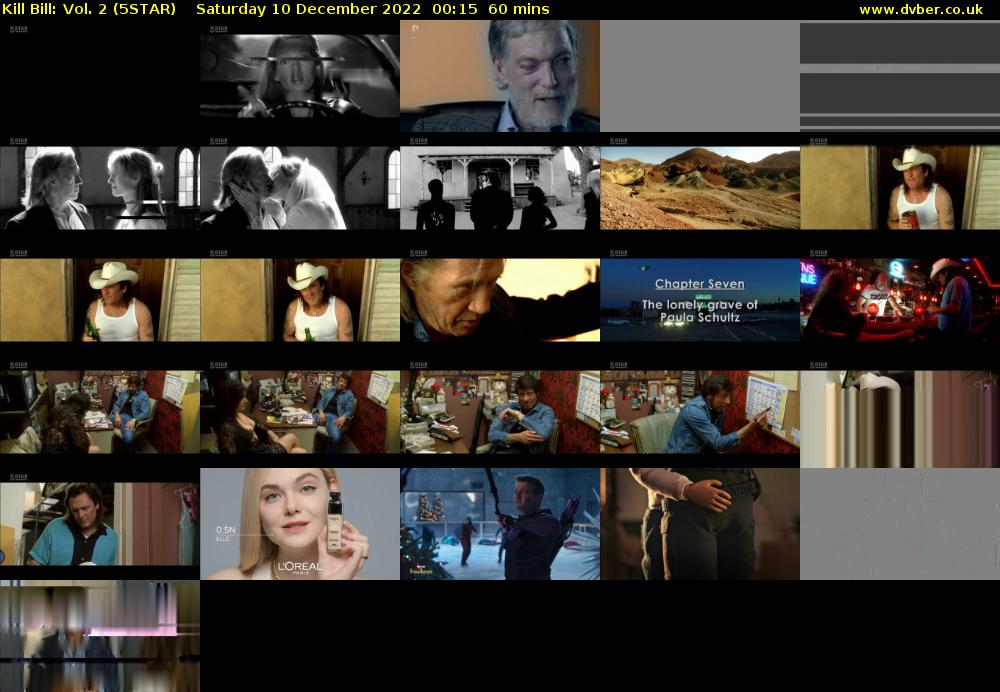 Kill Bill: Vol. 2 (5STAR) Saturday 10 December 2022 00:15 - 01:15
