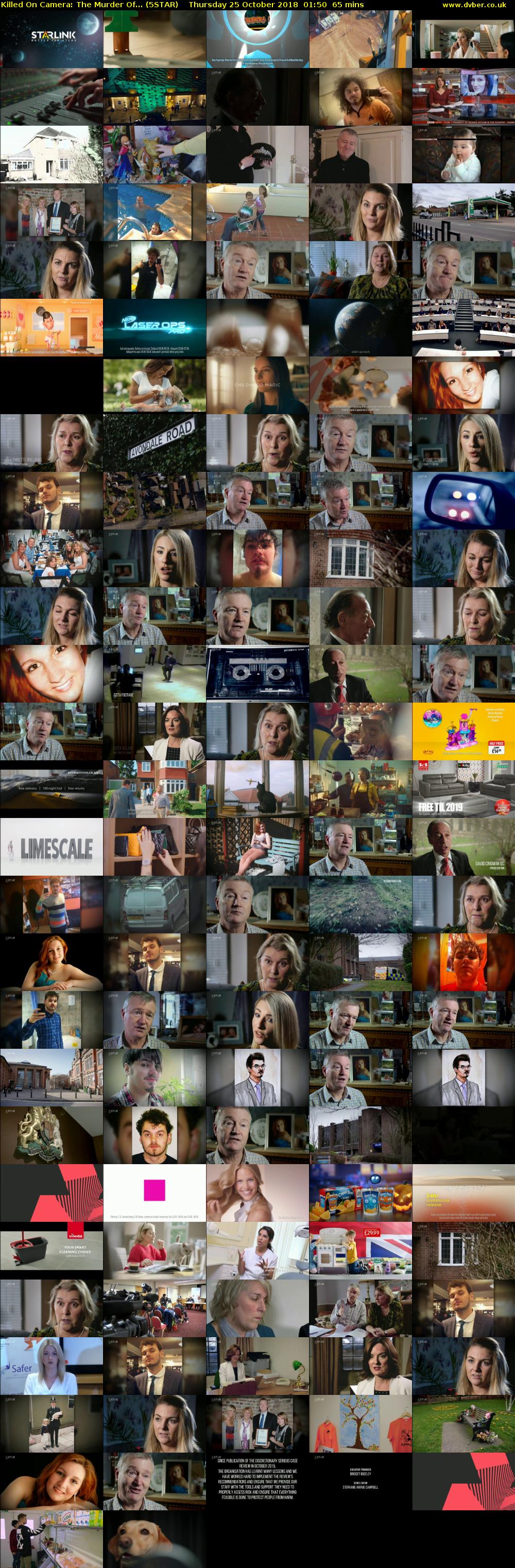Killed On Camera: The Murder Of... (5STAR) Thursday 25 October 2018 01:50 - 02:55