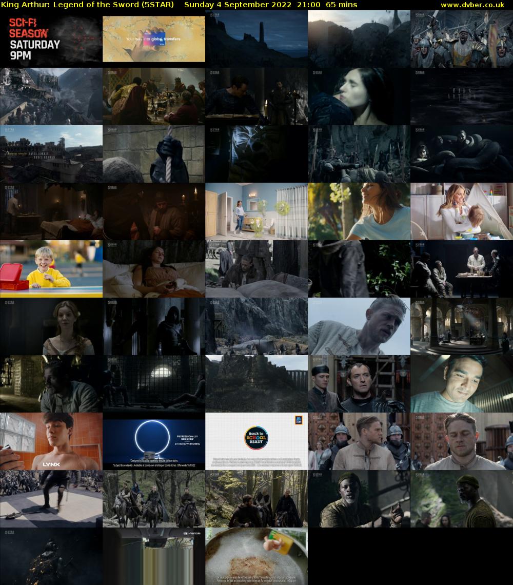 King Arthur: Legend of the Sword (5STAR) Sunday 4 September 2022 21:00 - 22:05