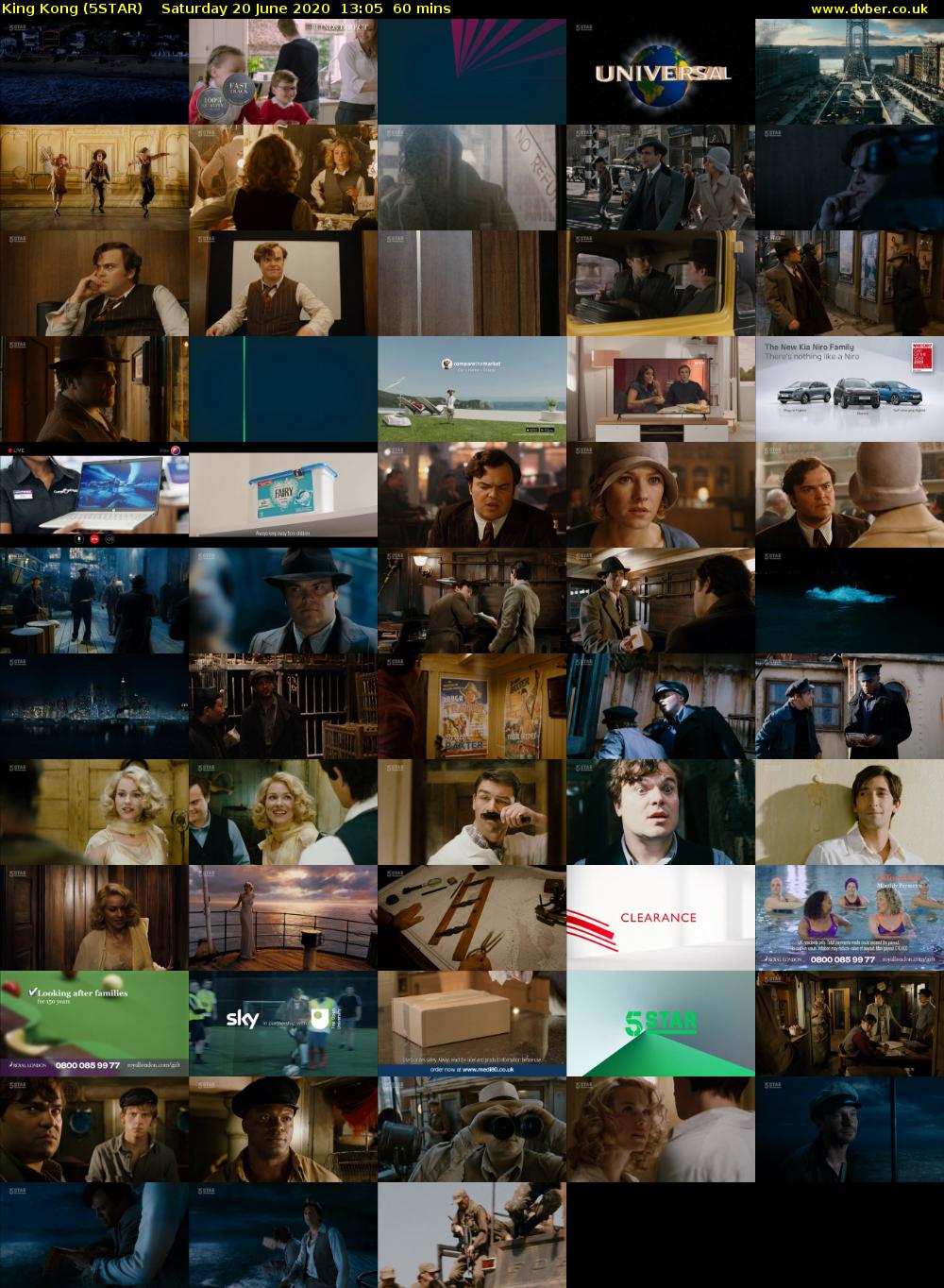 King Kong (5STAR) Saturday 20 June 2020 13:05 - 14:05