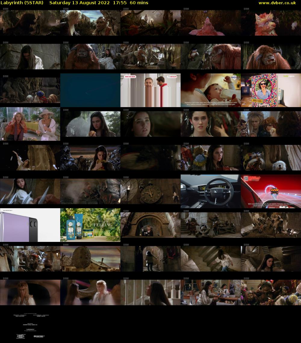 Labyrinth (5STAR) Saturday 13 August 2022 17:55 - 18:55