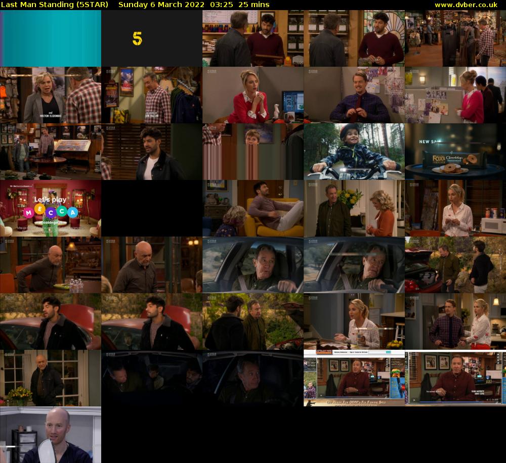 Last Man Standing (5STAR) Sunday 6 March 2022 03:25 - 03:50
