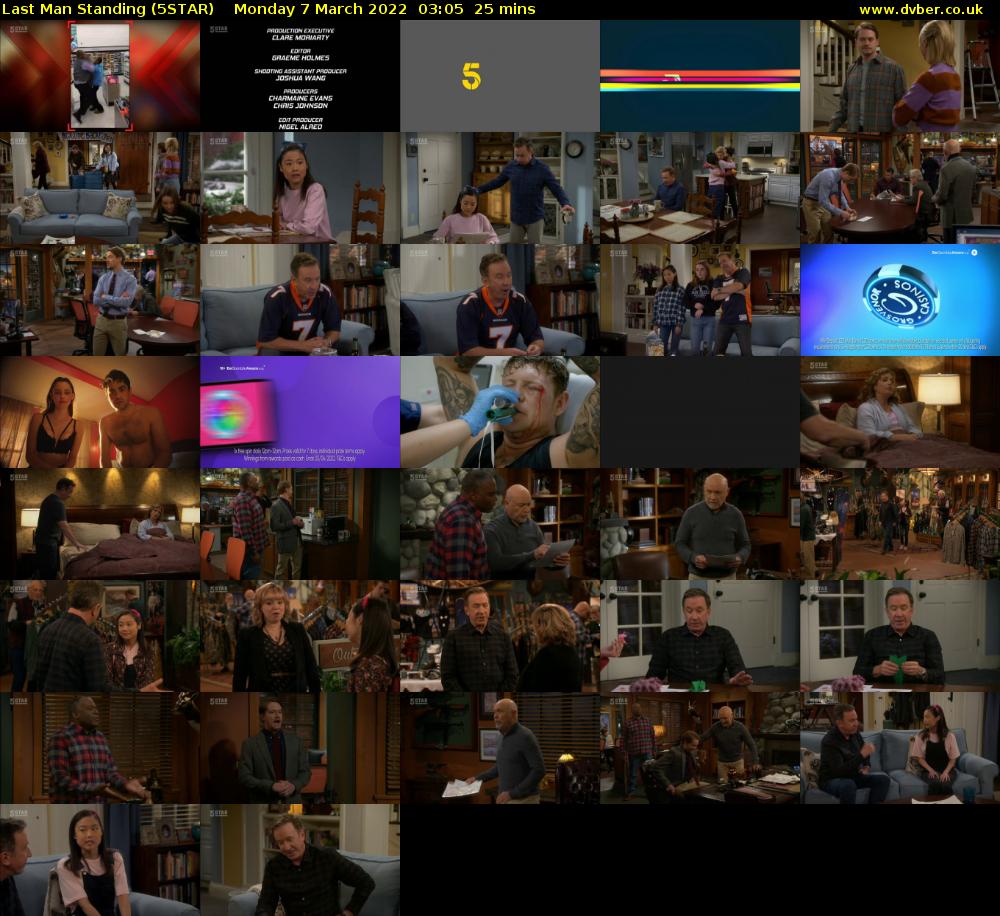 Last Man Standing (5STAR) Monday 7 March 2022 03:05 - 03:30
