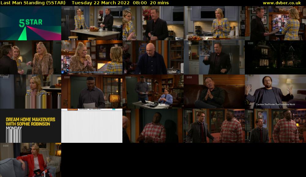 Last Man Standing (5STAR) Tuesday 22 March 2022 08:00 - 08:20