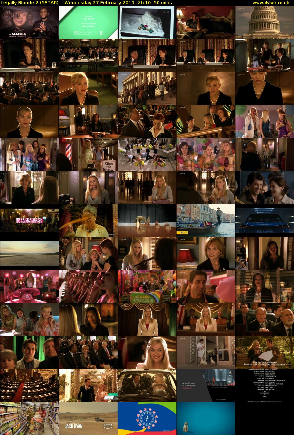 Legally Blonde 2 (5STAR) Wednesday 27 February 2019 21:10 - 22:00