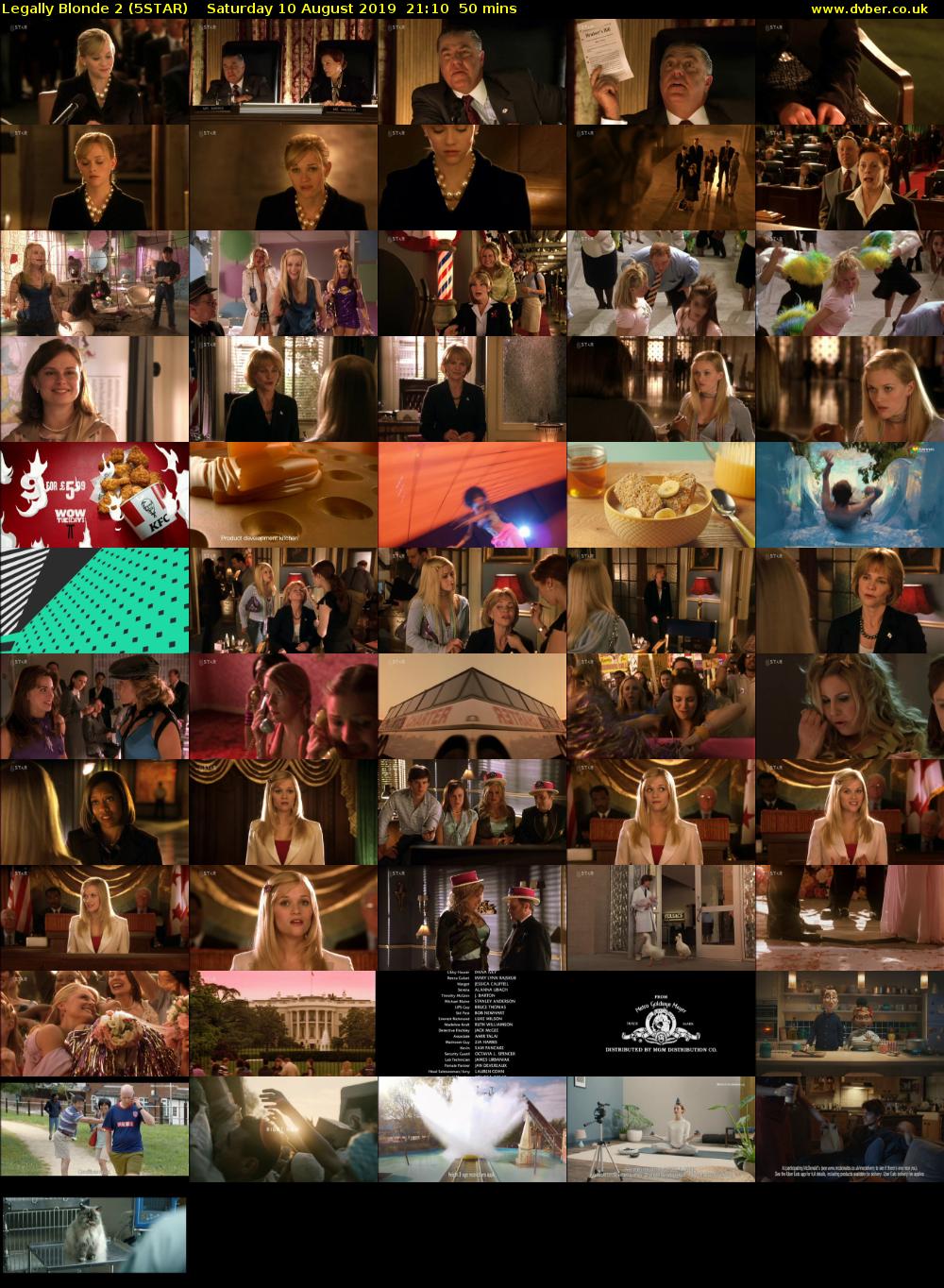 Legally Blonde 2 (5STAR) Saturday 10 August 2019 21:10 - 22:00