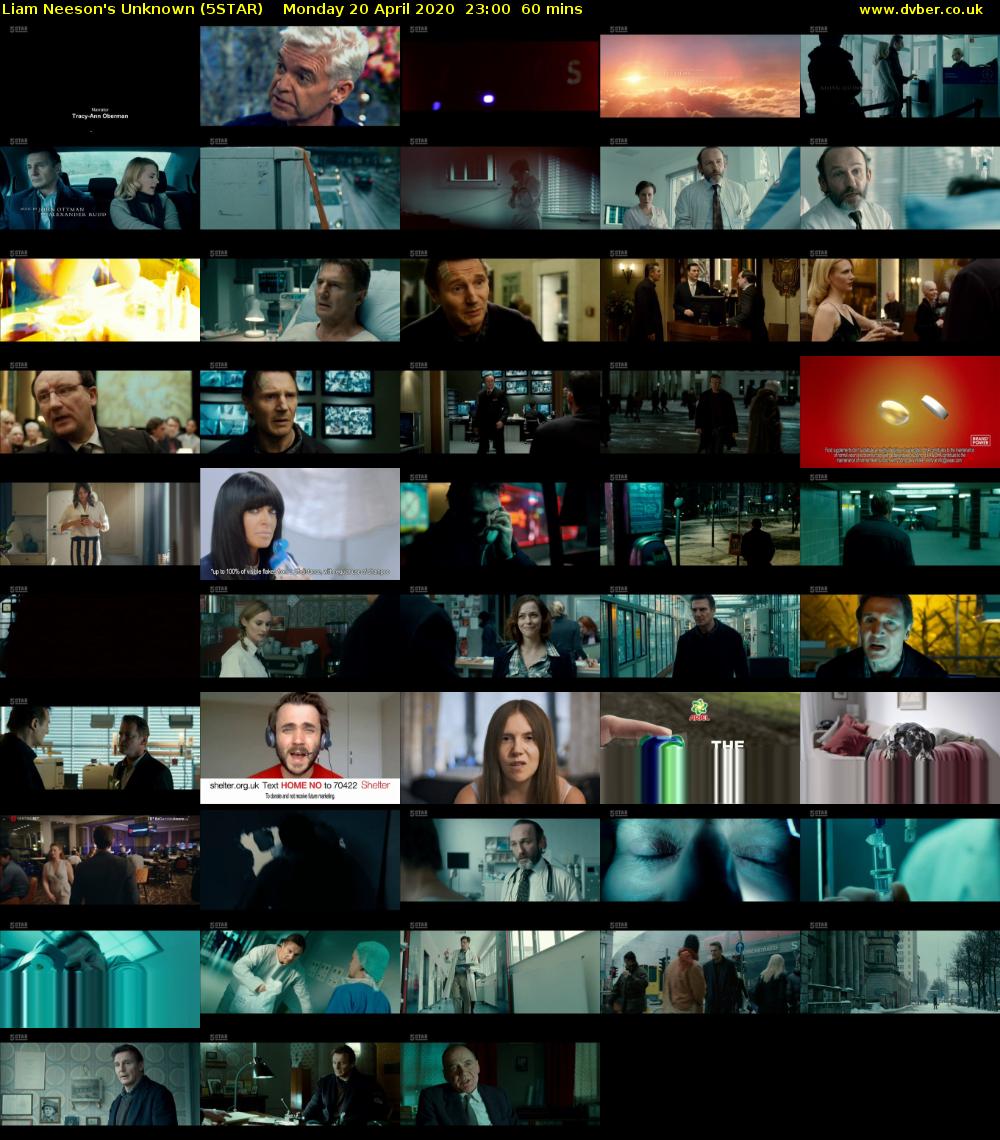 Liam Neeson's Unknown (5STAR) Monday 20 April 2020 23:00 - 00:00
